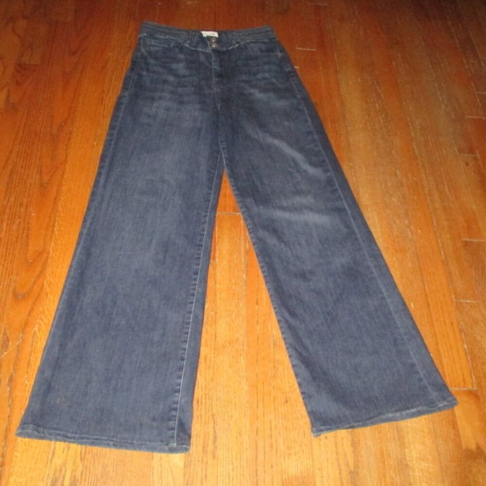 Frame Denim Dark Blue Flare & Wide Leg Jeans